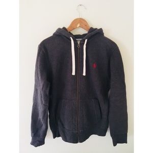 Gray Polo by Ralph Lauren Zip-up Hoodie